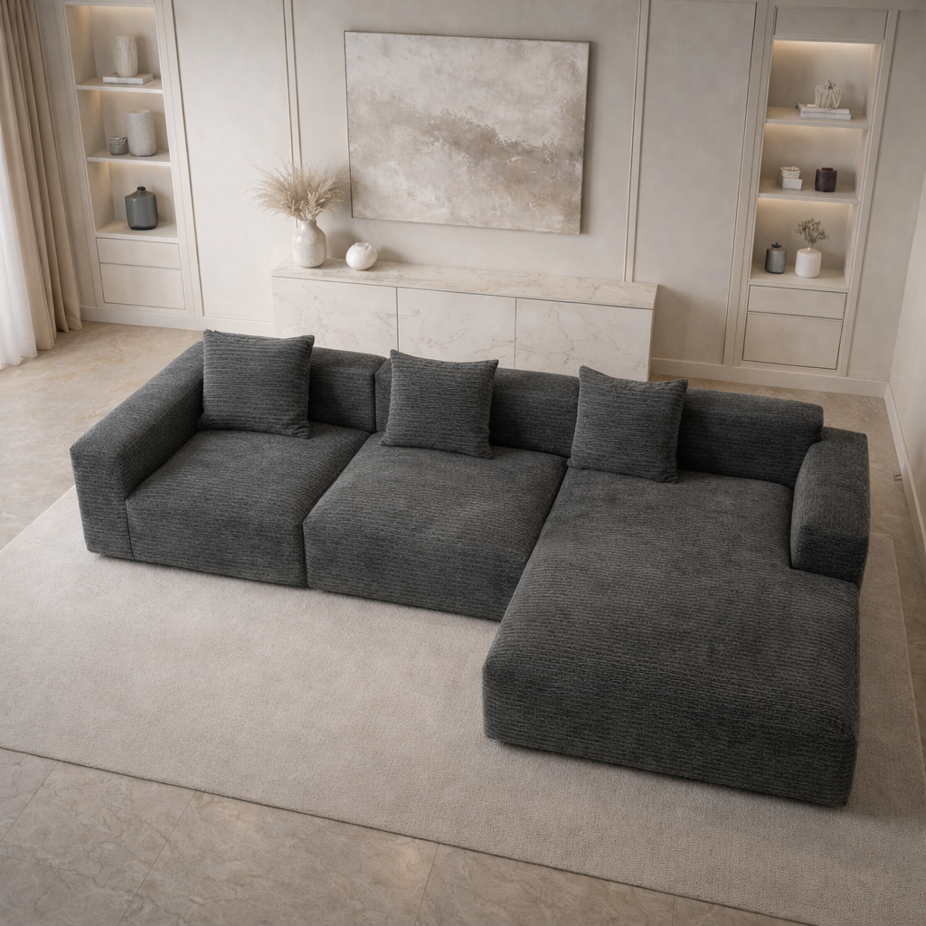 Auradecor Palazzo L‑Shape Compressed Sofa