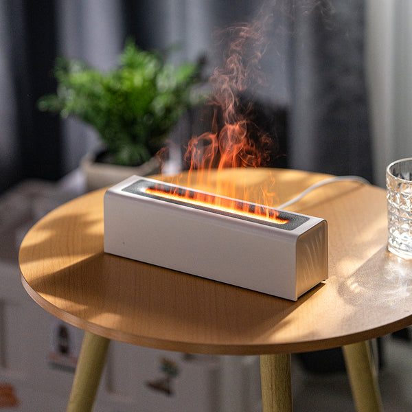 AuraDecor Desk flame humidifier Flat With Essential Oil