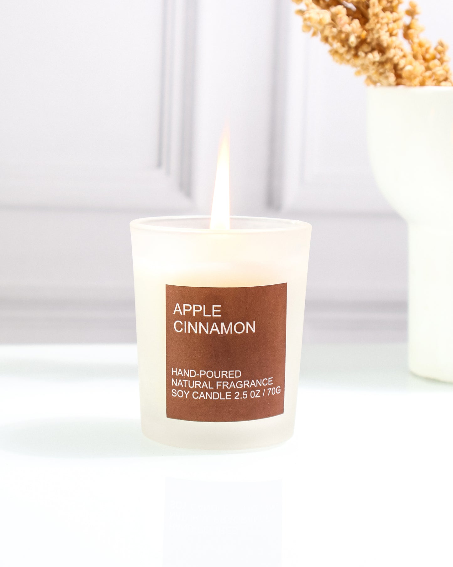 Bulk Buy Set of 4 Frosted Fragrance Glass Candle ( MOQ 16 Sets )