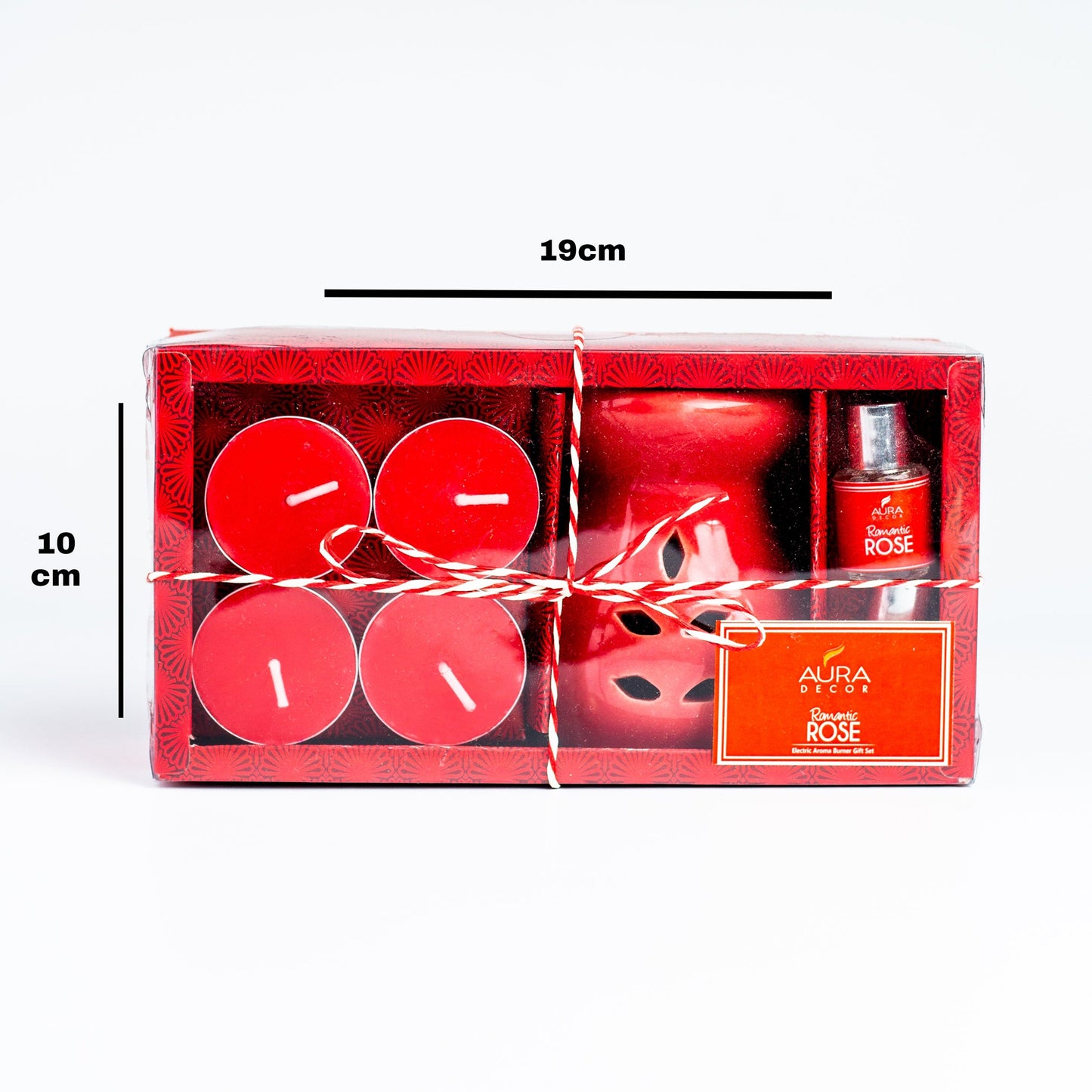 Bulk Buy Aura Decor AromaTherapy Gift Set with 4 Tealight & 2 , 5ml Aroma Oil (GS-06) (Master 36 Pcs))