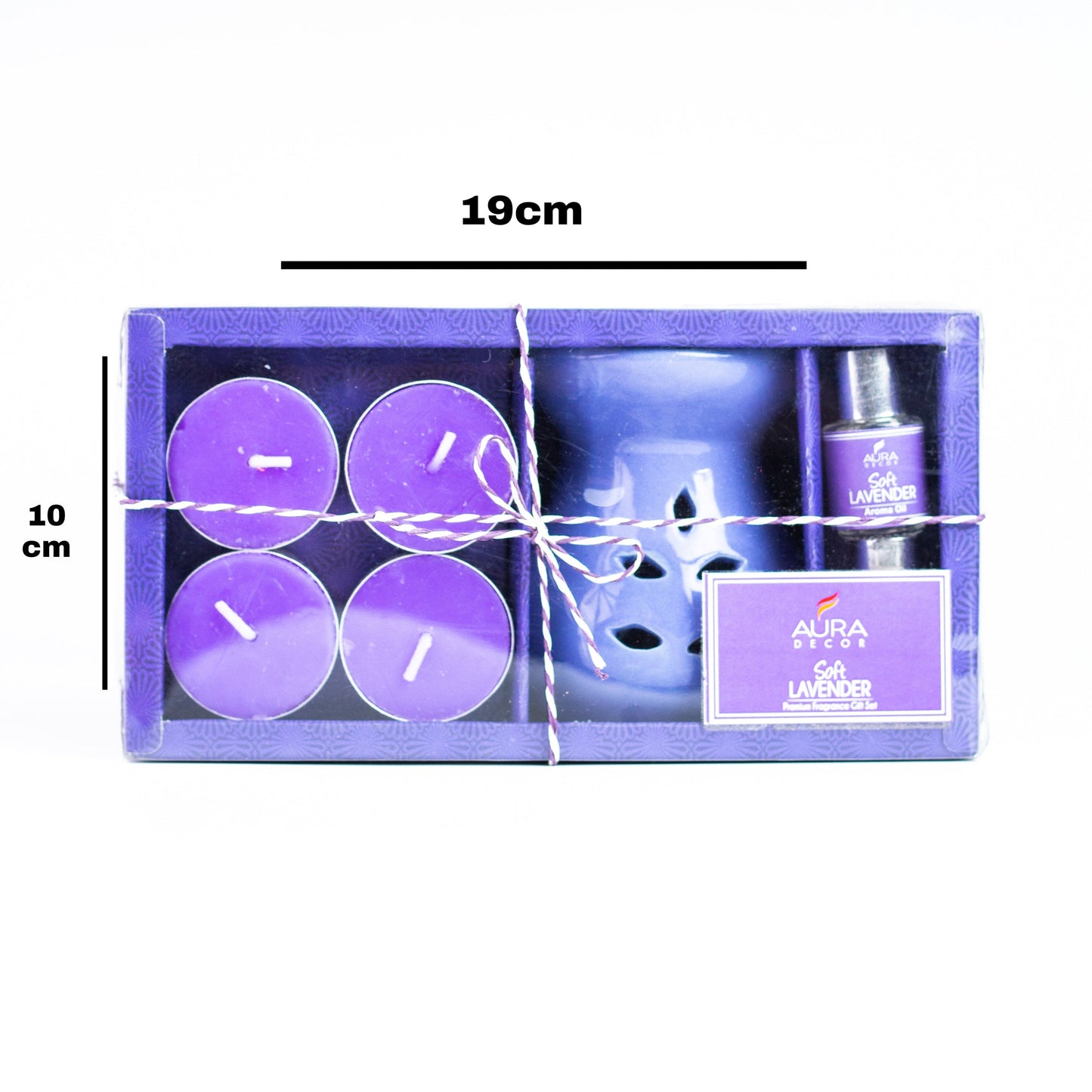 Bulk Buy Aura Decor AromaTherapy Gift Set with 4 Tealight & 2 , 5ml Aroma Oil (GS-06) (Master 36 Pcs))