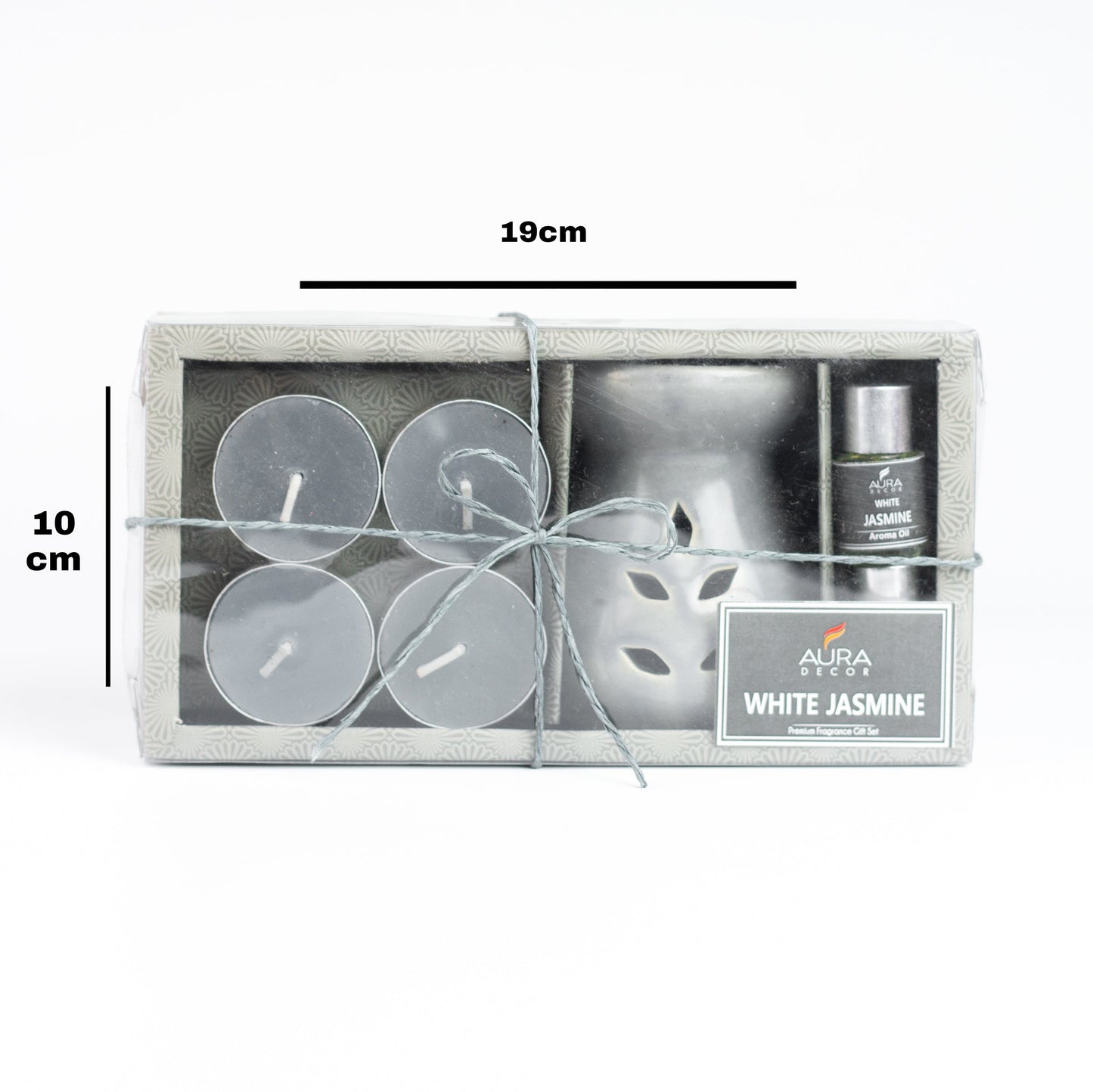 Bulk Buy Aura Decor AromaTherapy Gift Set with 4 Tealight & 2 , 5ml Aroma Oil (GS-06) (Master 36 Pcs))