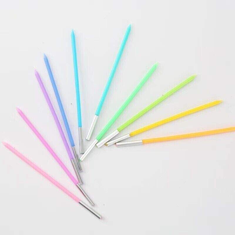 Auradecor Straight Multicolour Birthday Candles | Pack of 10