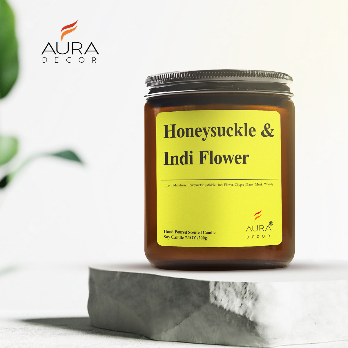 Bulk Buy AuraDecor Amber Jar 200gm , Soya Wax Jar Candle , Premium Fragrances ( MOQ 24 Pcs )