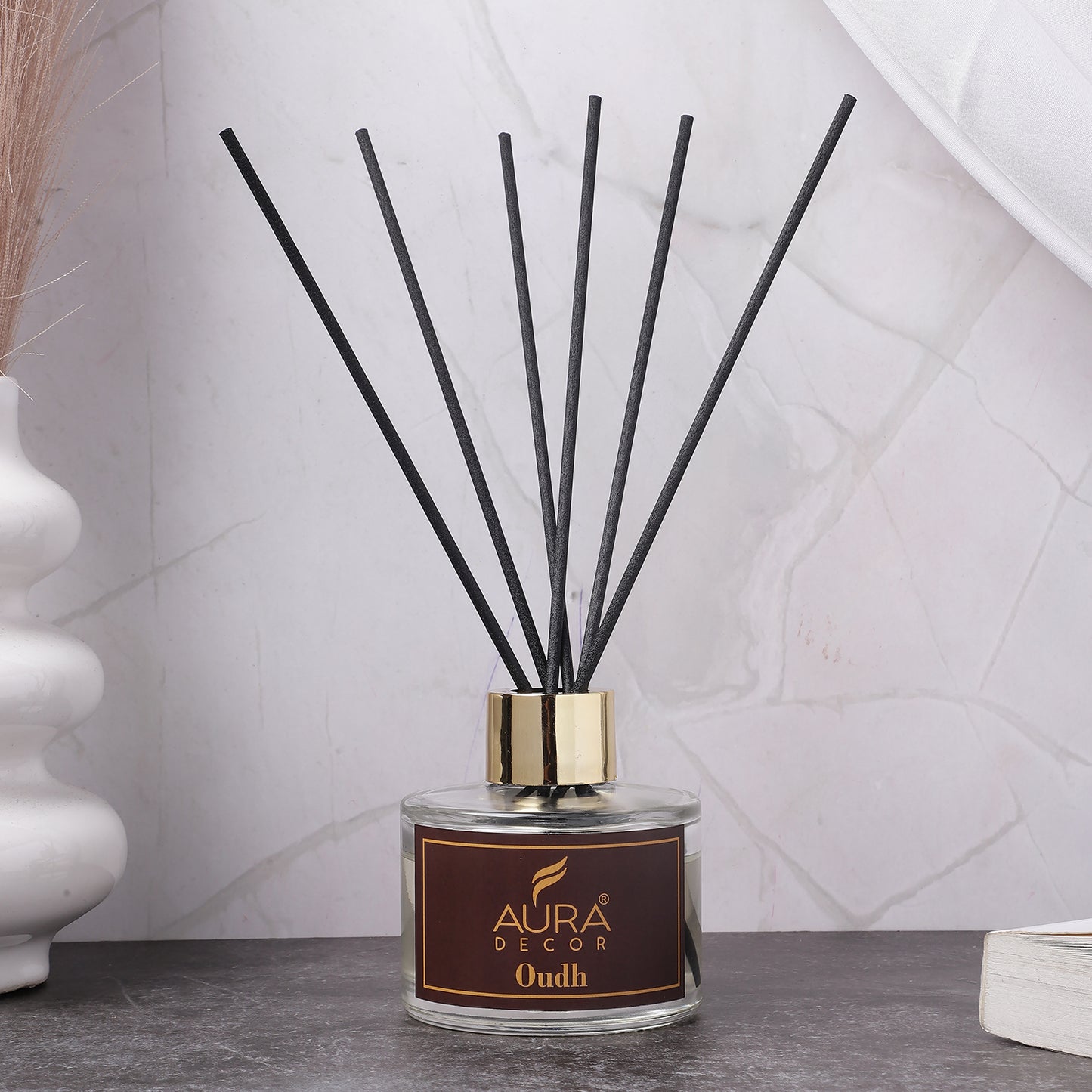 Auradecor Elysian Reed Diffuser - Lavender & Oudh |Aroma Diffuser| (RD-500)