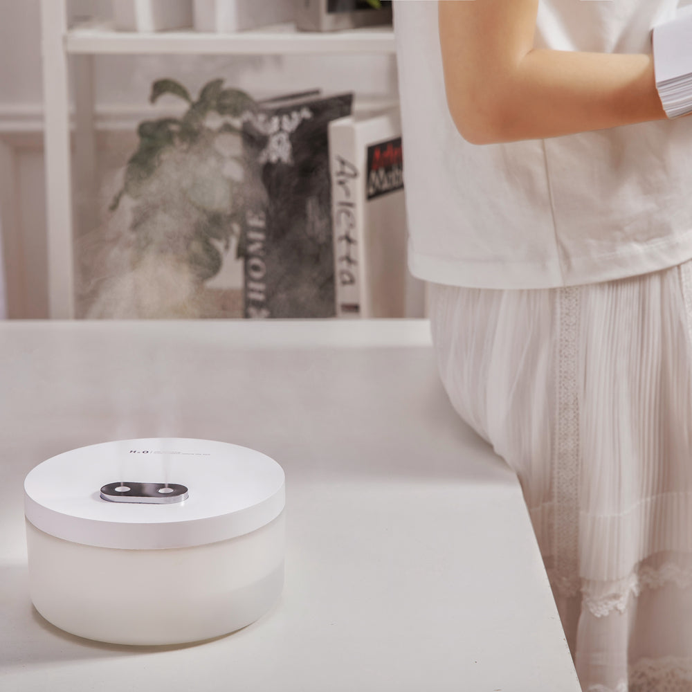 Bulk Buy AuraDecor Aromatherapy Round Humidifier 1000ml Capacity ( Double Spray Air Humidifier ) ( 10 pcs )