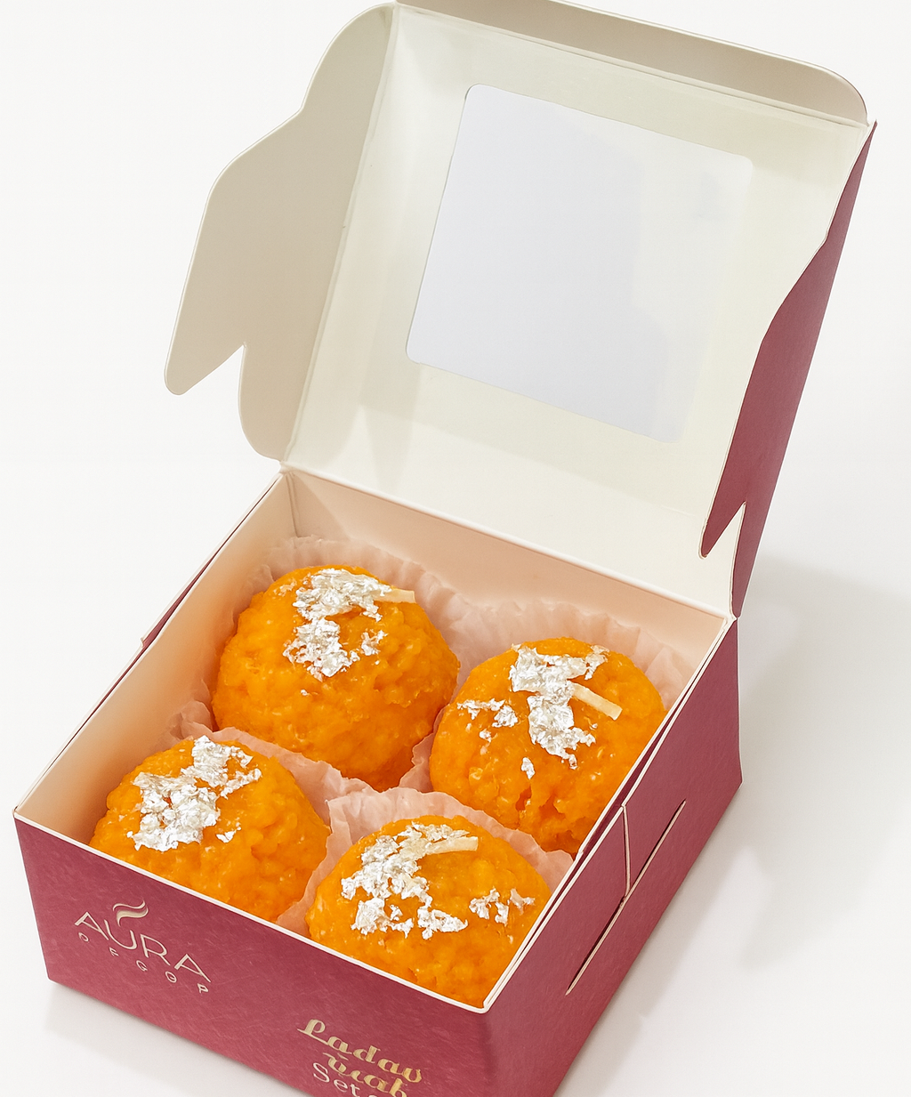 Festive Ladoo Candle Gift Set Set of 4