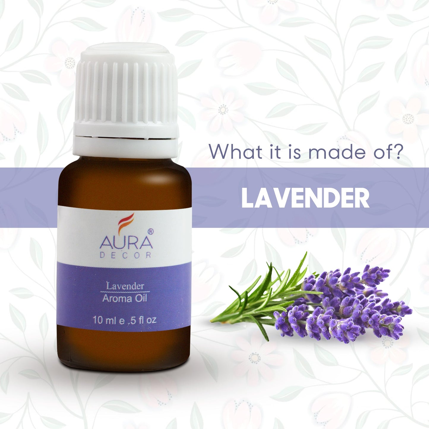 Bulk Buy AuraDecor Set of 6 Highly Fragrance Aroma therapy Oils (10 ml Each) ( Master 39 Sets )