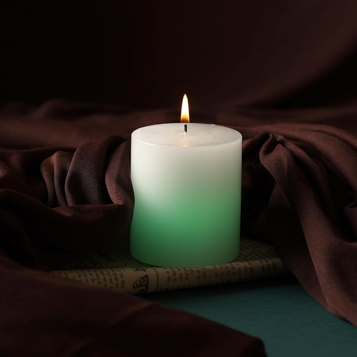 AuraDecor MagicGlow Color Changing Pillar Candle