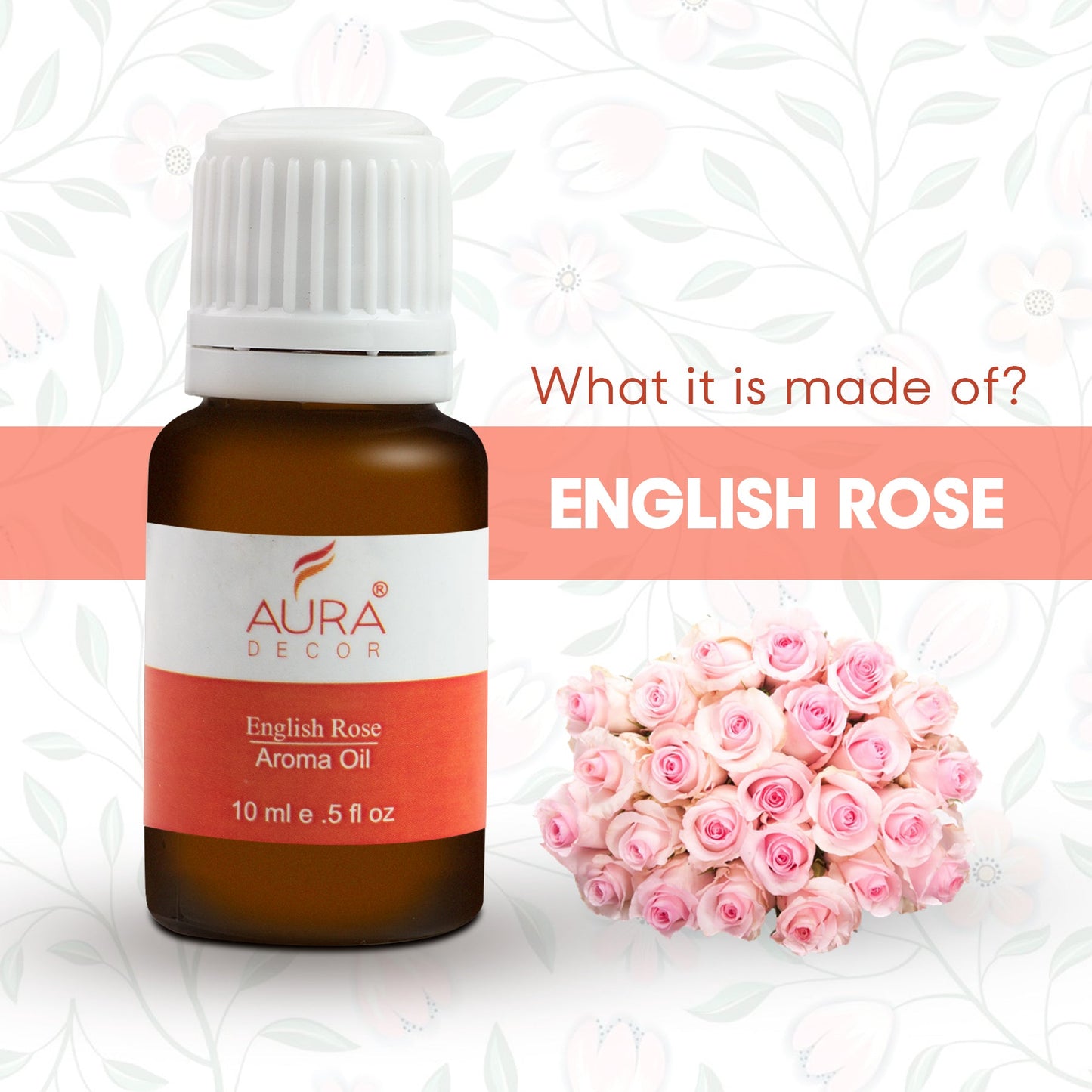 Bulk Buy AuraDecor Set of 6 Highly Fragrance Aroma therapy Oils (10 ml Each) ( Master 39 Sets )