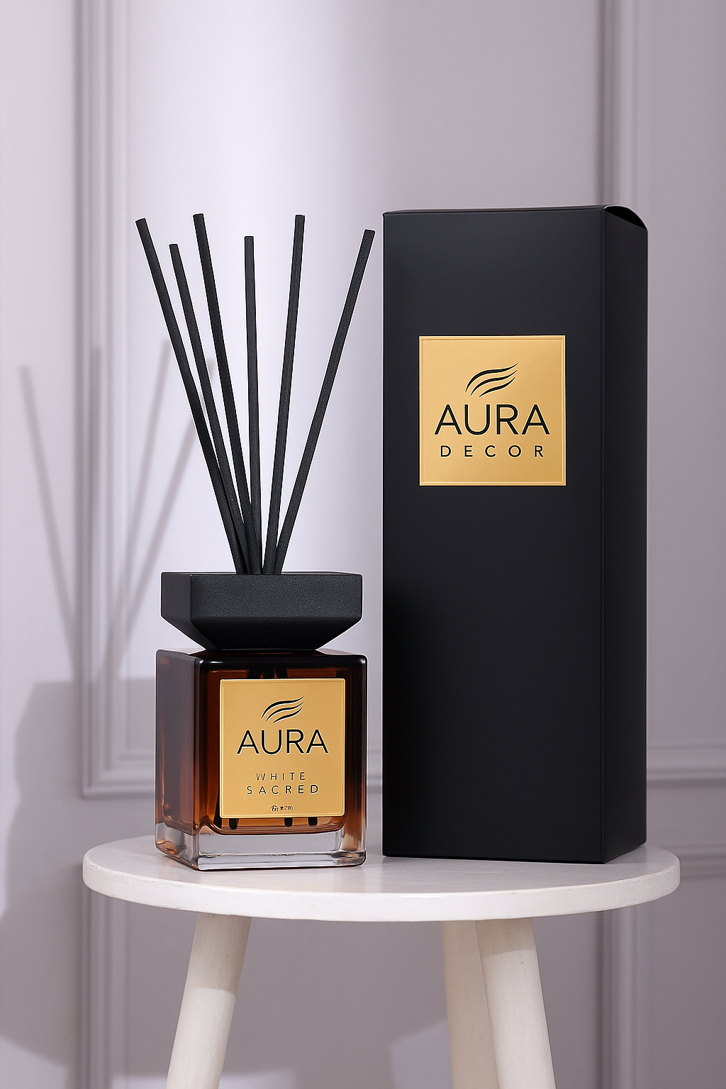 Bulk Buy AuraDecor Luxe Noir – 500ml Reed Diffuser (Master pack of 10pcs)