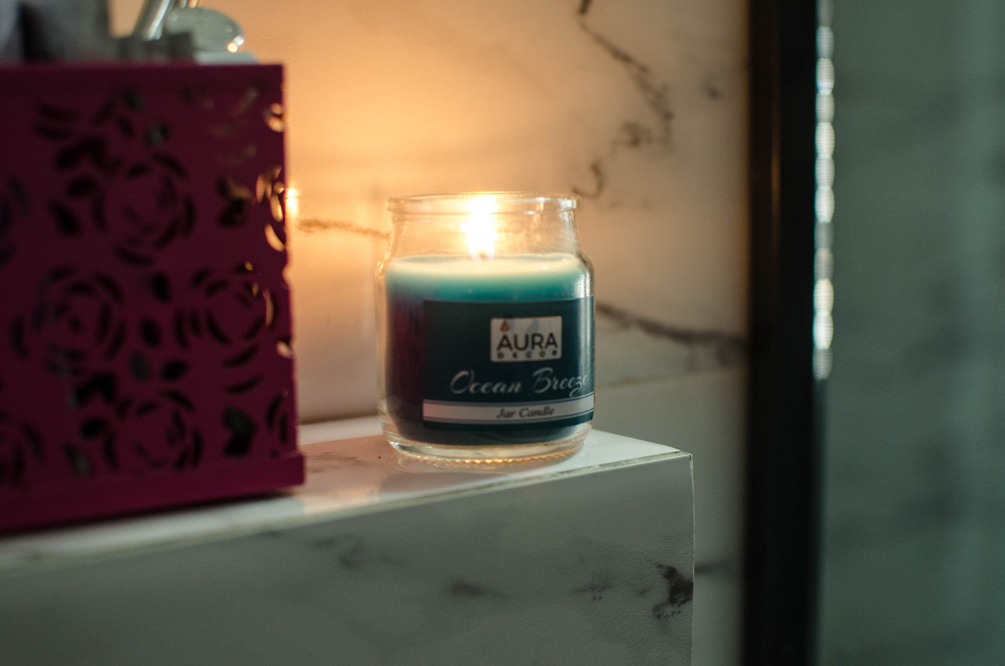 AuraDecor Cookie Jar Candle ( Paraffin Wax, 30 hours Life )