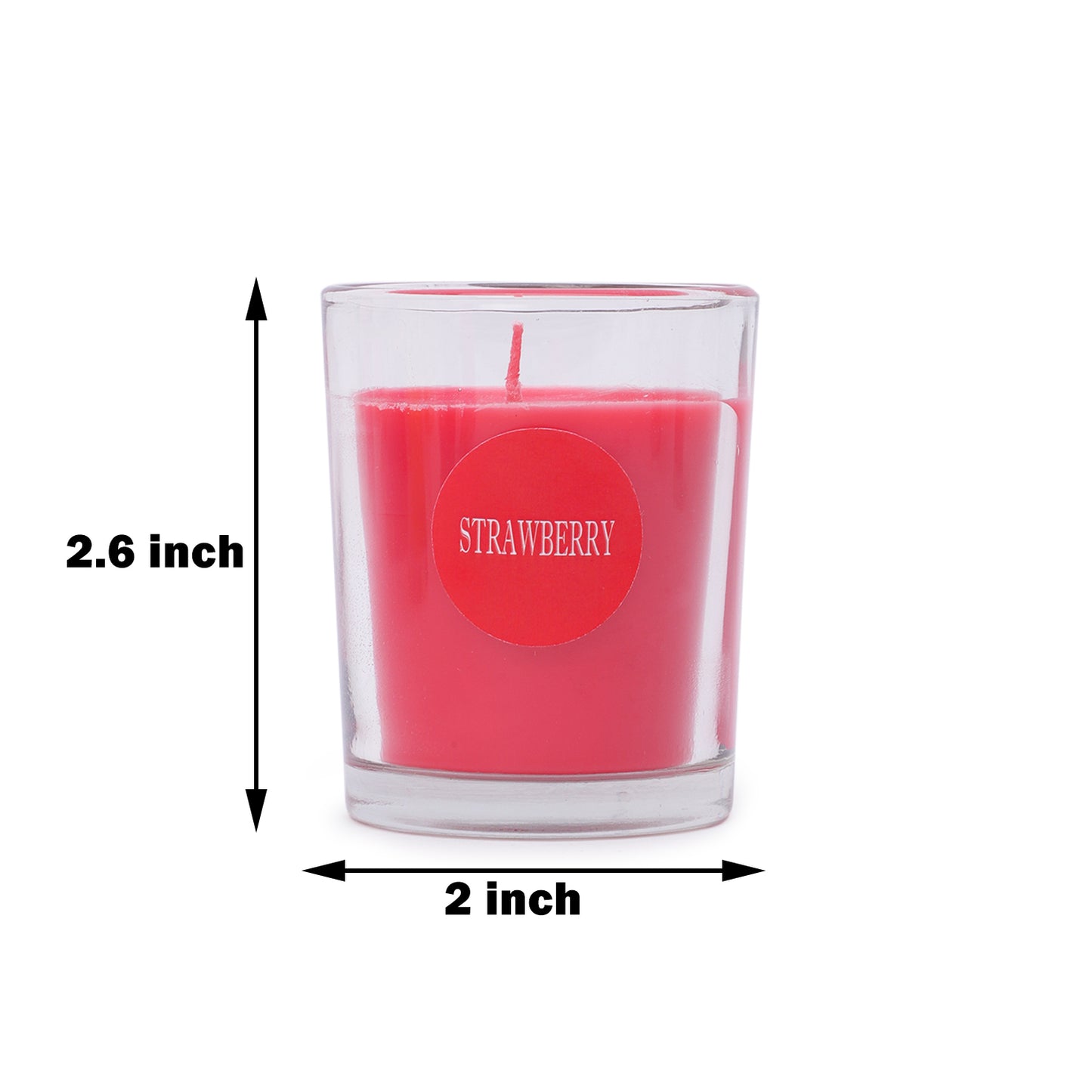 AuraDecor Set of 12 Fragrance Votive Glass Candles || Burn Upto 12 Hour