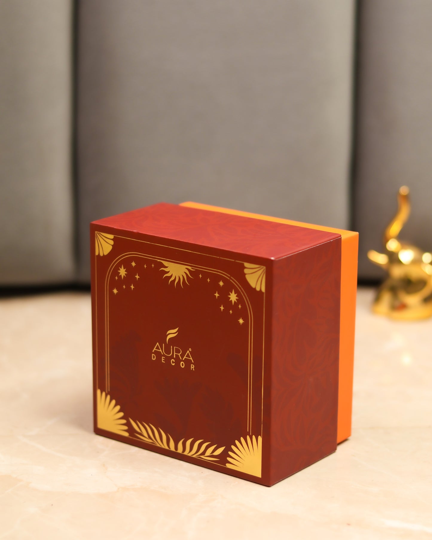 AuraDecor Amber Jar Soy Candle – Twin Wick Premium Gift Candle