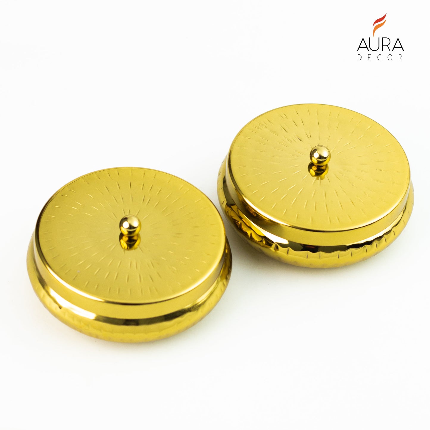 Bulk Buy AuraDecor Set of 2 Fragrance Urli Candles in a Gift Pack ( MOQ 10 Pcs )