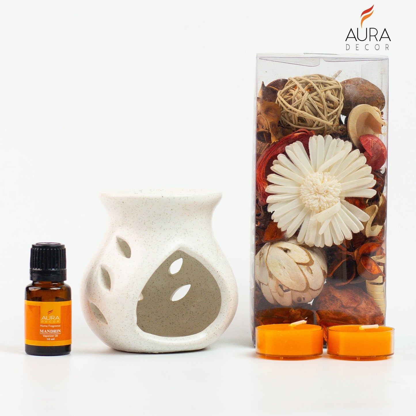 Bulk Buy AuraDecor Gift Set New ( GS-16 ) ( Diffuser , Fragrance, Potpourri & 2 Tealights ) MOQ 20 Sets
