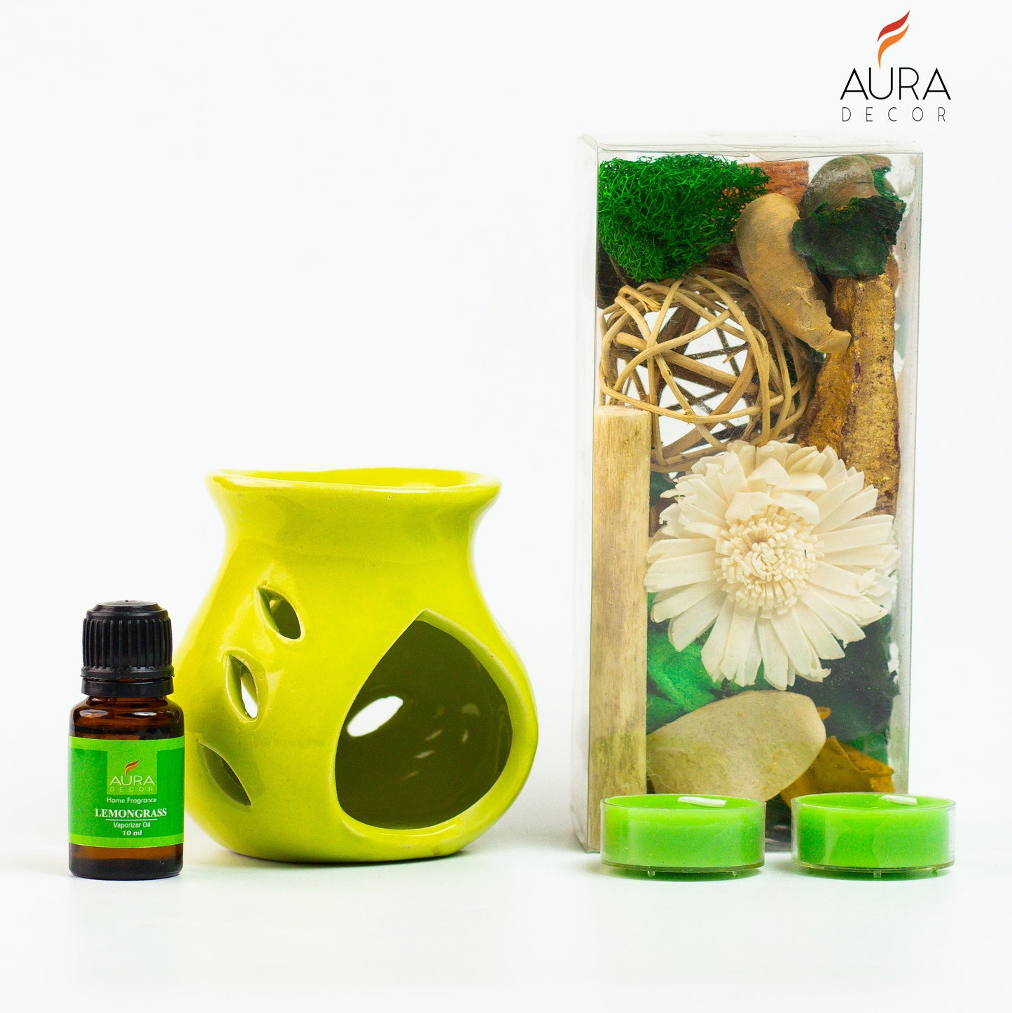 Bulk Buy AuraDecor Gift Set New ( GS-16 ) ( Diffuser , Fragrance, Potpourri & 2 Tealights ) MOQ 20 Sets