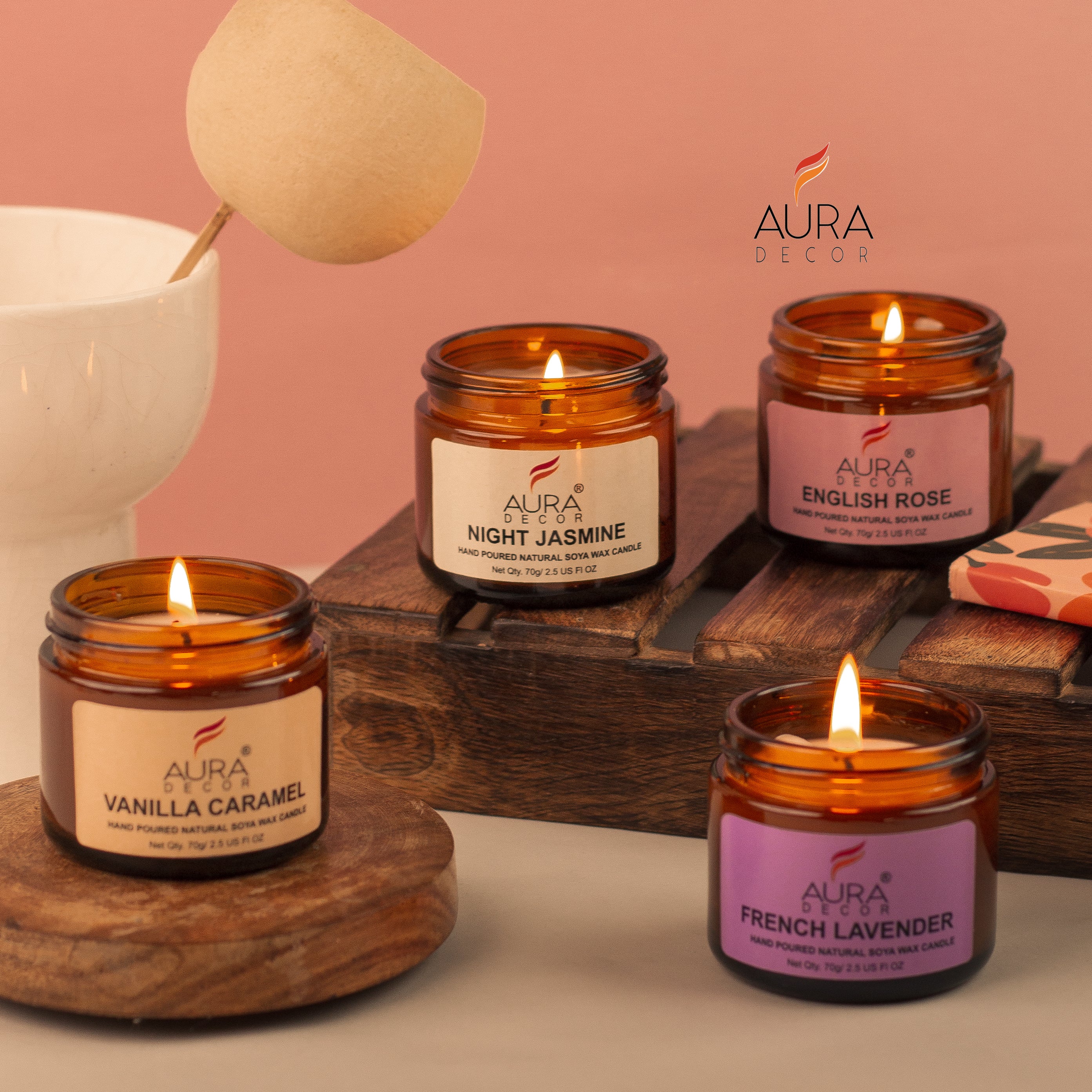 Price's Candles Set 3 giare medie con candele fragranze invernali