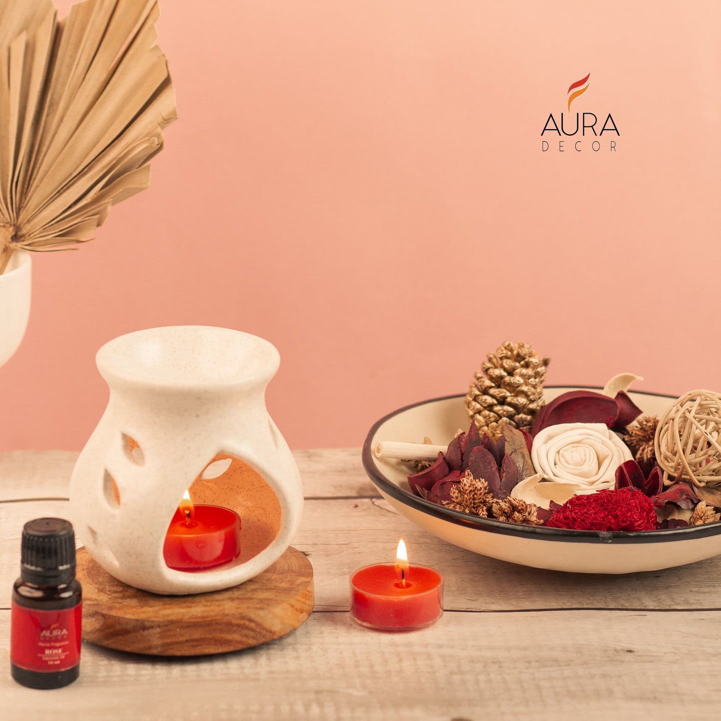 Bulk Buy AuraDecor Gift Set New ( GS-16 ) ( Diffuser , Fragrance, Potpourri & 2 Tealights ) MOQ 20 Sets