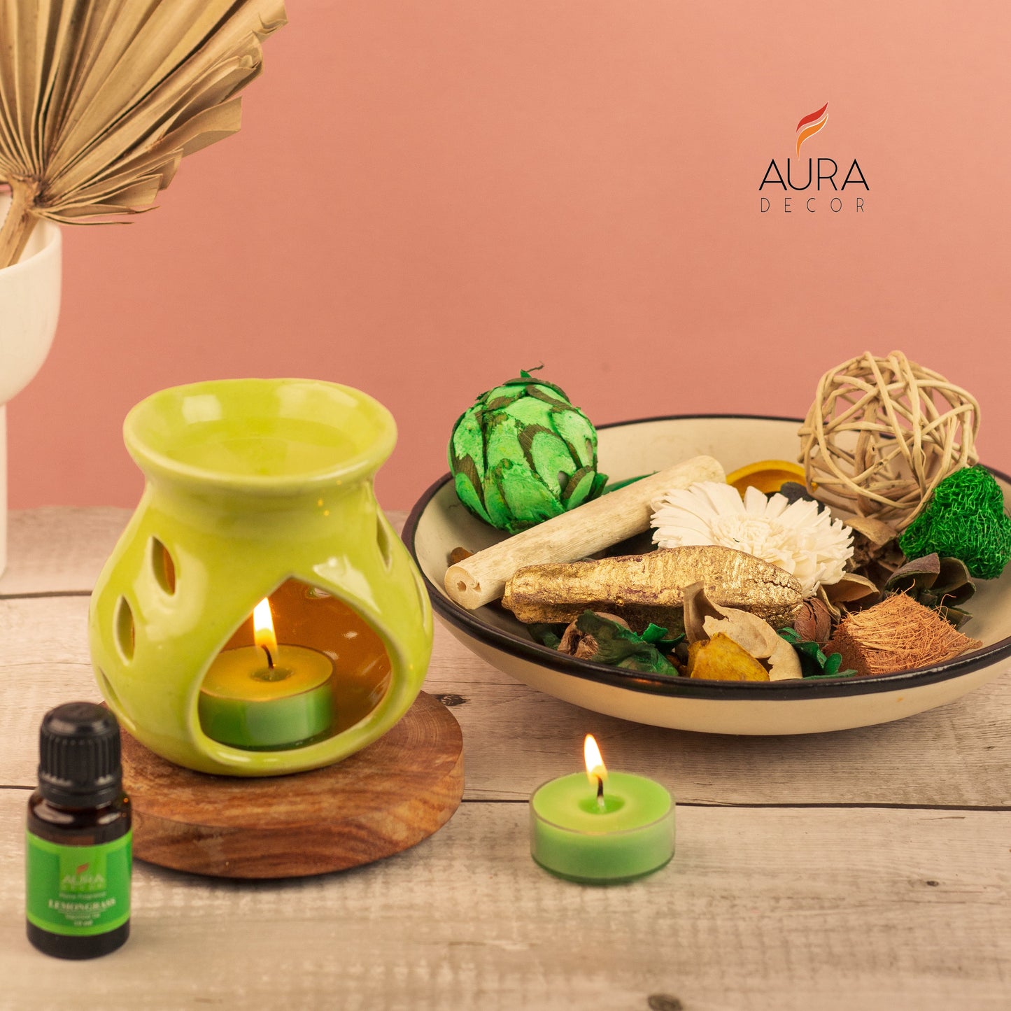 Bulk Buy AuraDecor Gift Set New ( GS-16 ) ( Diffuser , Fragrance, Potpourri & 2 Tealights ) MOQ 20 Sets