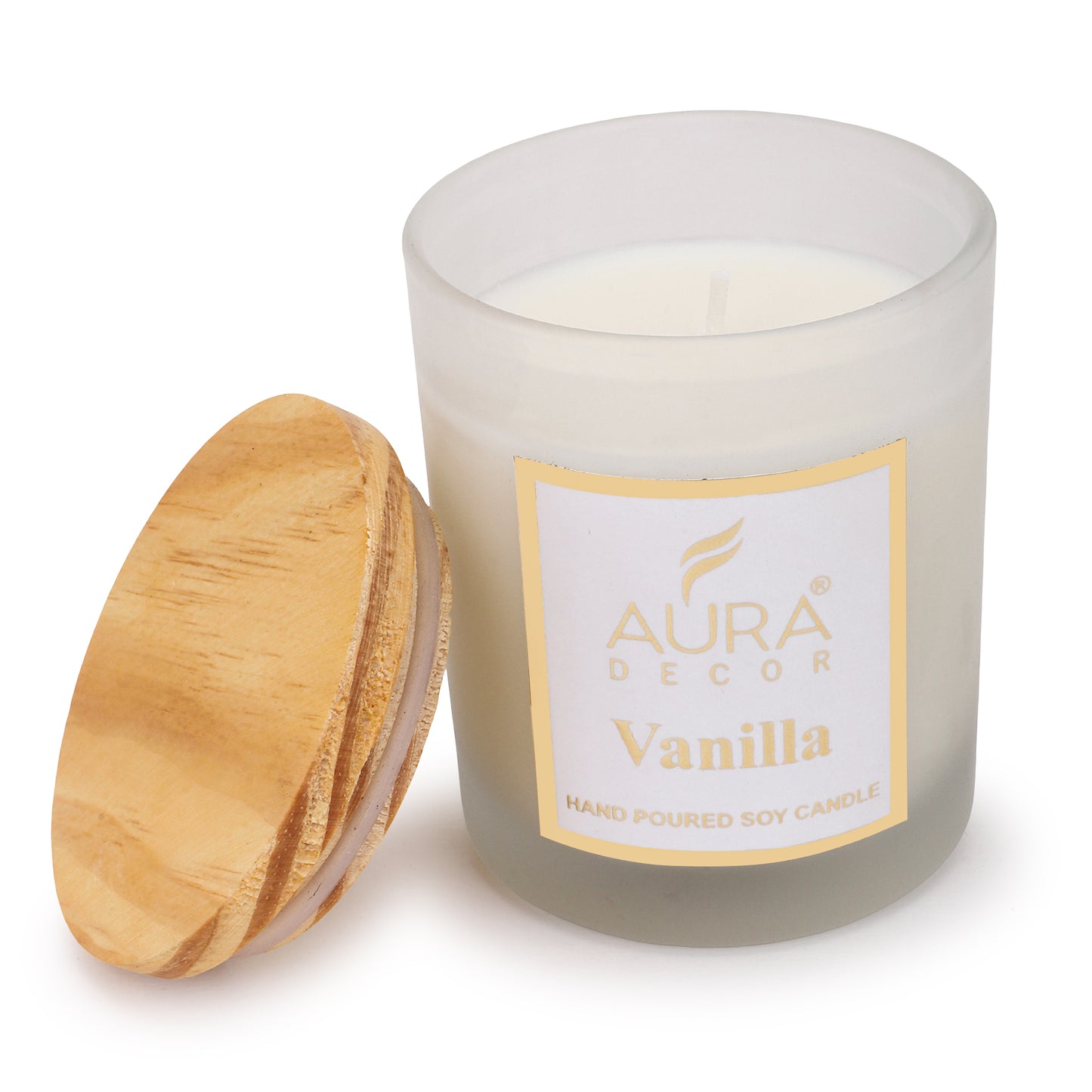 Bulk Buy Frosted Jar Candle with Wooden Lid & Gift Box Packaging ( 50 Pcs )
