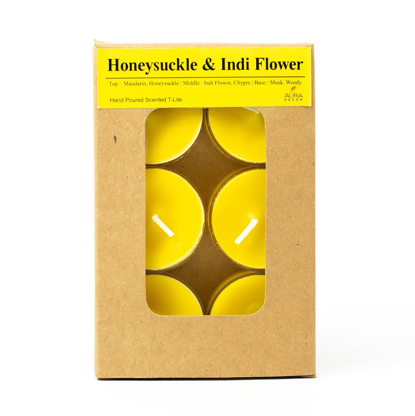 Bulk Buy AuraDecor Pack of 6 Acrylic Tealight Candles ( MOQ 136 Packets )