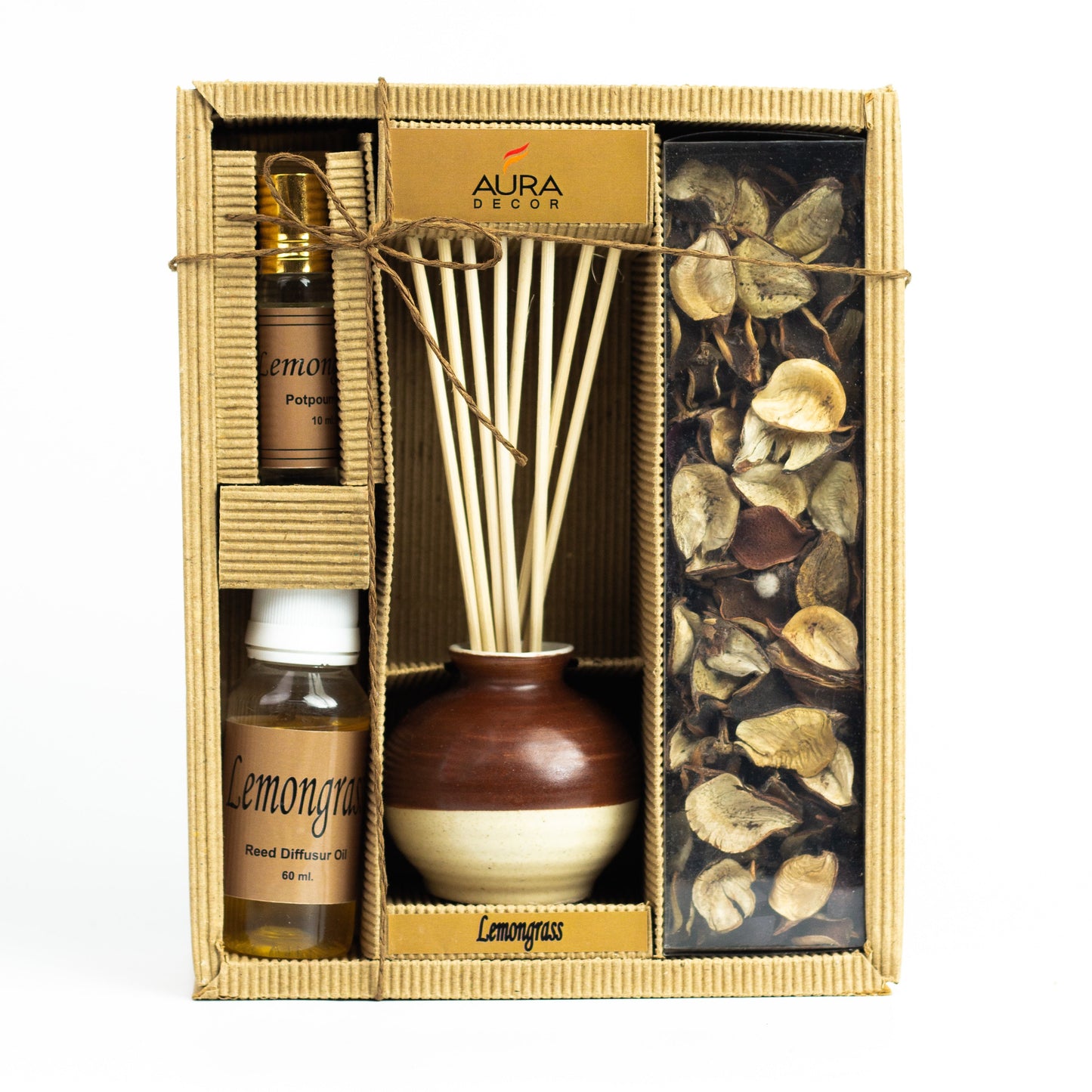 Auradecor Reed Diffuser Gift Set with Potpourri ( RD10 )