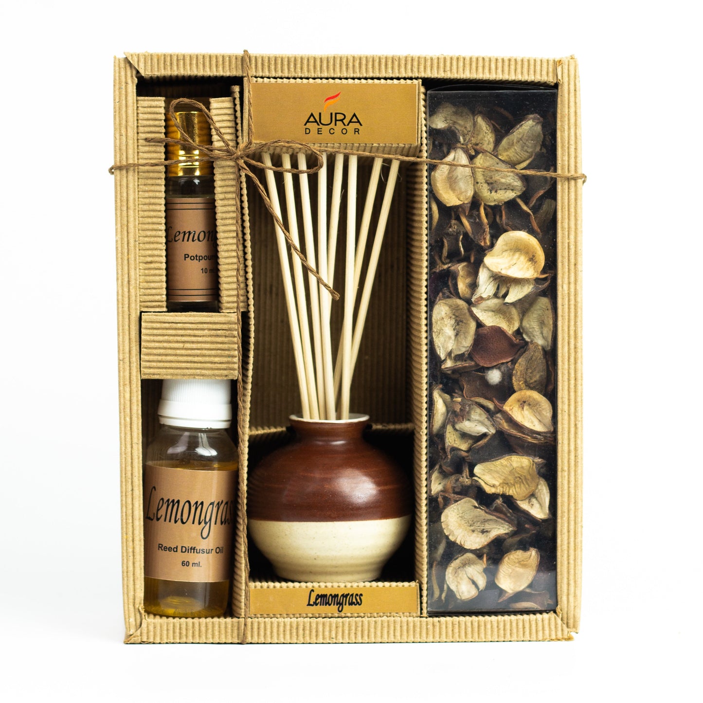 Auradecor Reed Diffuser Gift Set with Potpourri ( RD10)