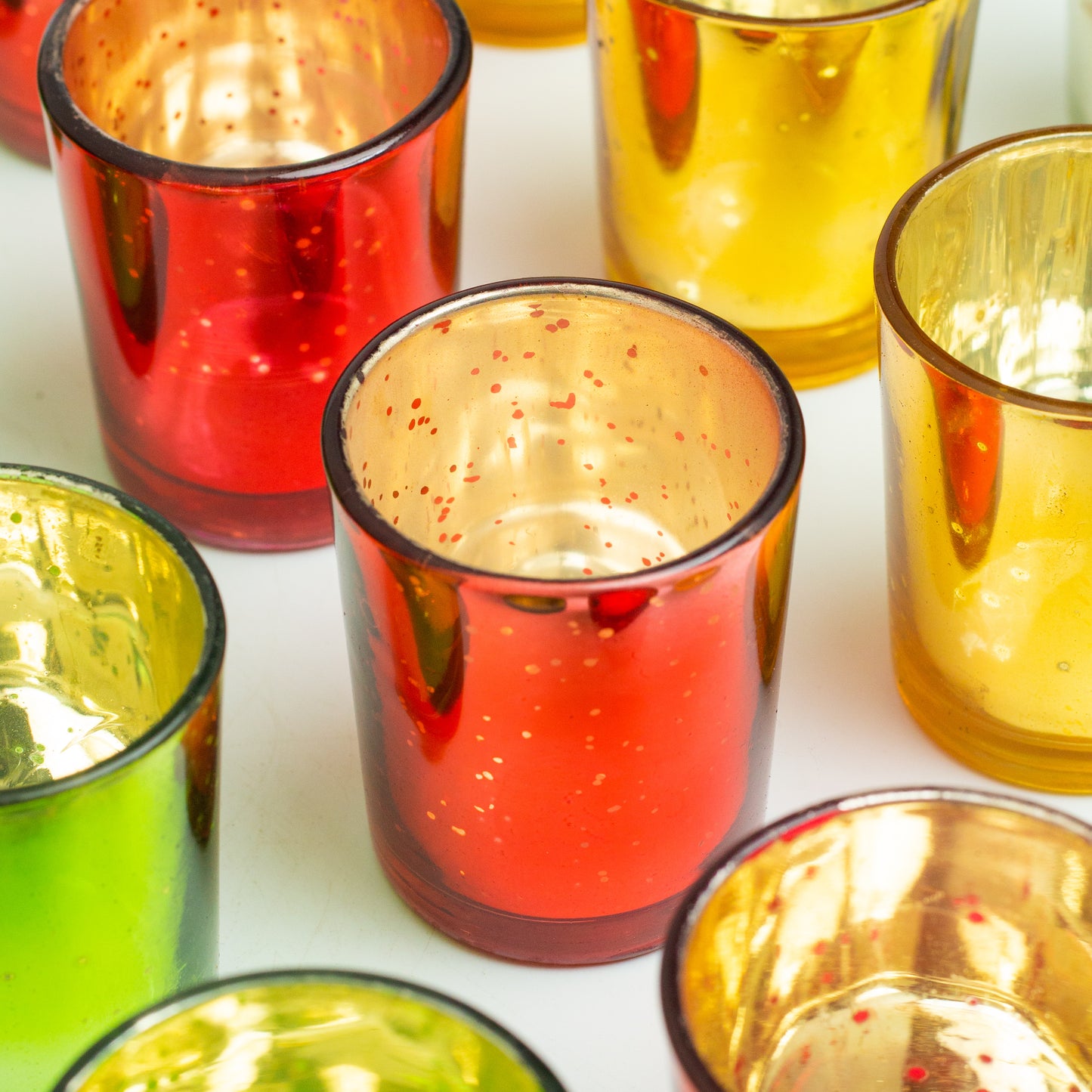 Bulk Buy AuraDecor Set of 20 Mercury Votive Glass Tealight Candle Holders (MOQ 6)