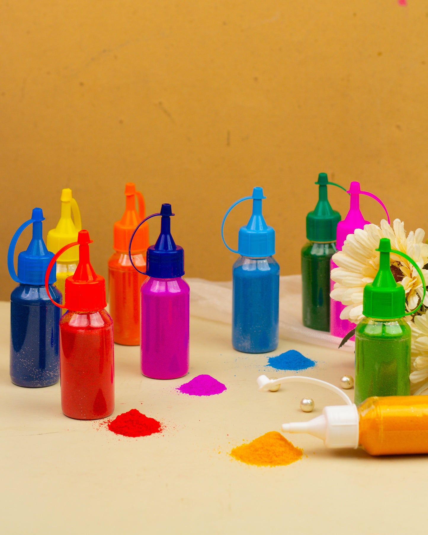 Pack of 10 Multicolour Rangoli Colours