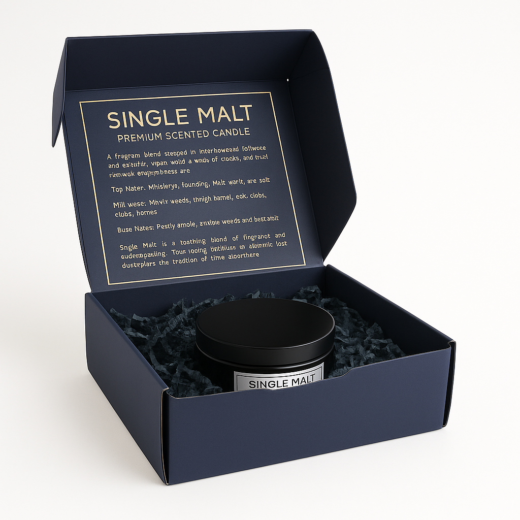 Bulk Buy AuraDecor Velvet Addiction Scented Candle, Master pack of 20pcs (Single Malt)