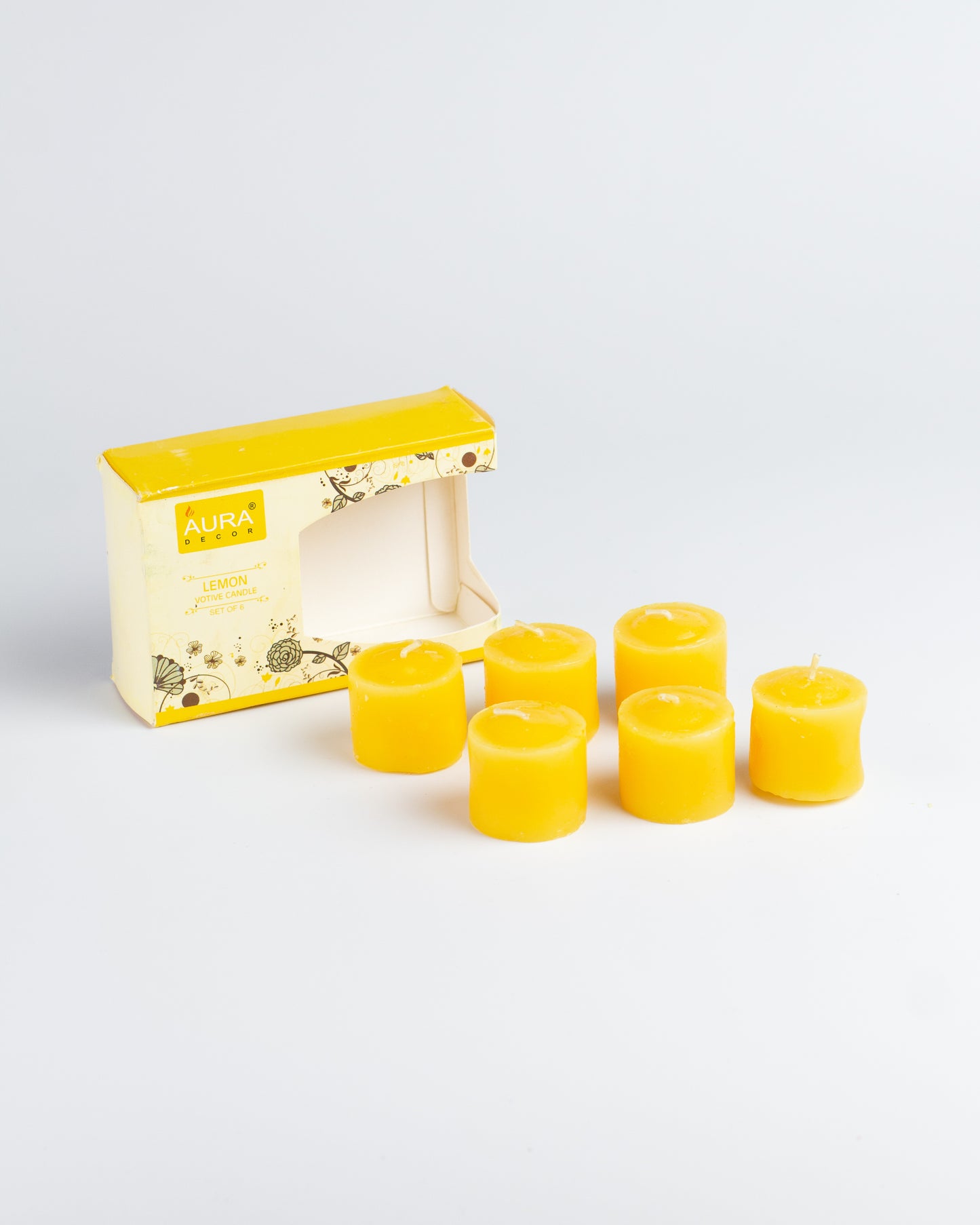 AuraDecor Fragrance Votive Candles Set of 6
