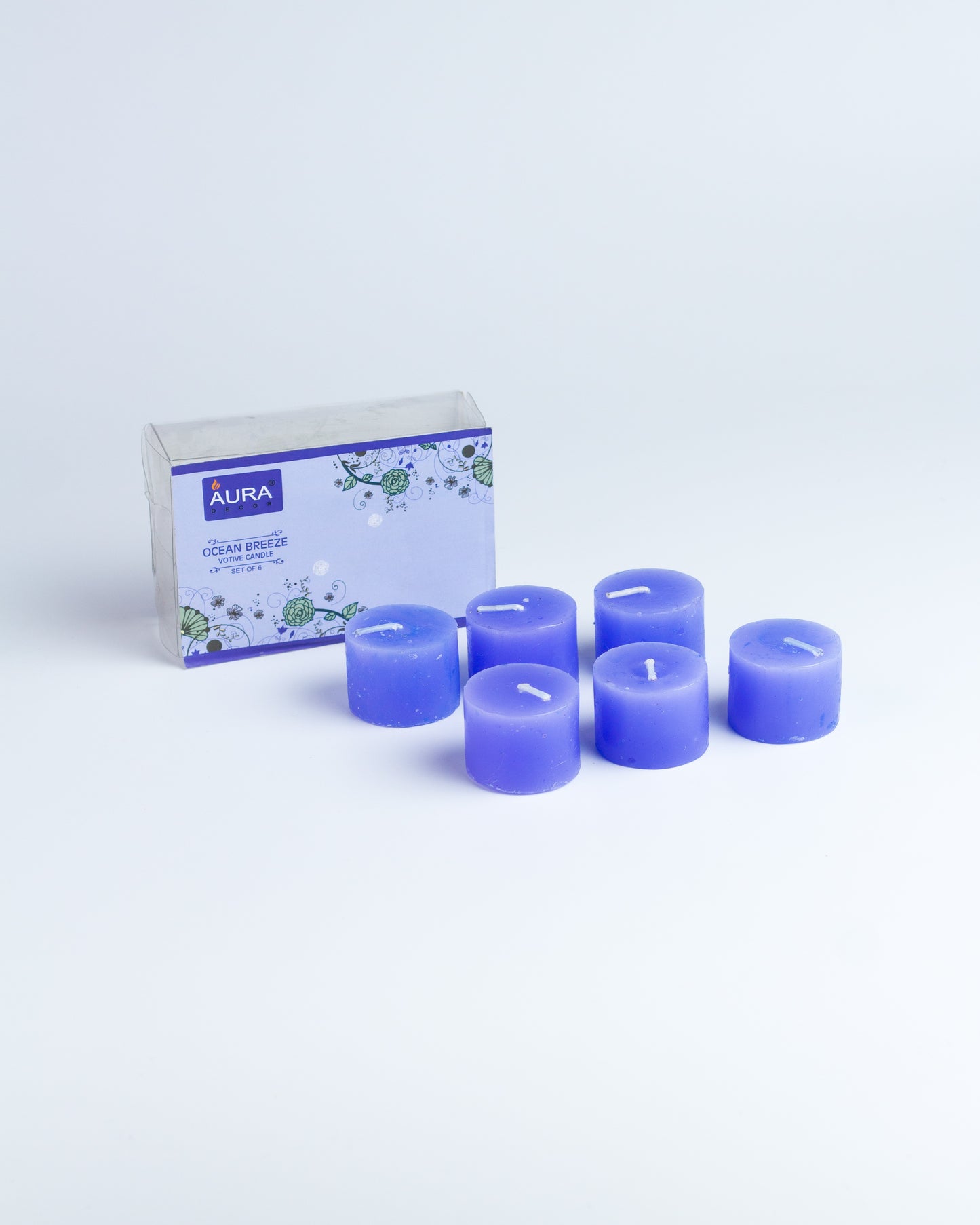 AuraDecor Fragrance Votive Candles Set of 6