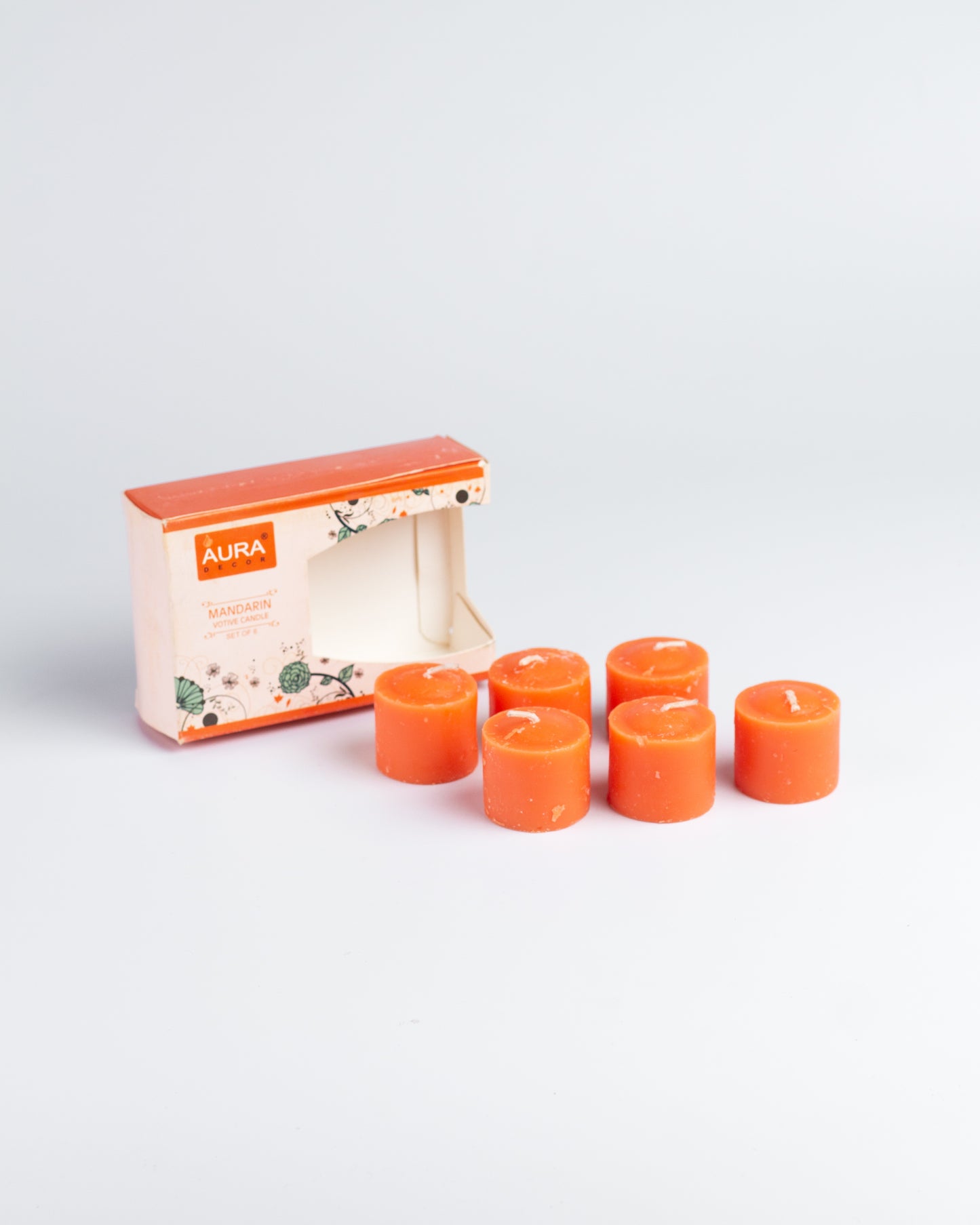 AuraDecor Fragrance Votive Candles Set of 6