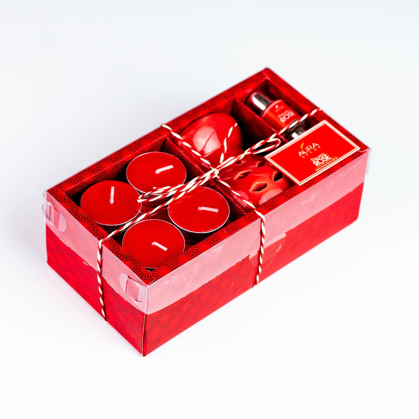 Bulk Buy Aura Decor AromaTherapy Gift Set with 4 Tealight & 2 , 5ml Aroma Oil (GS-06) (Master 36 Pcs))