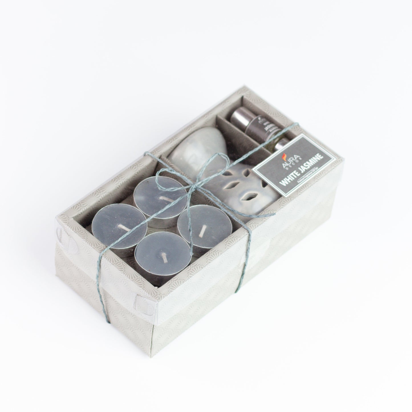 Bulk Buy Aura Decor AromaTherapy Gift Set with 4 Tealight & 2 , 5ml Aroma Oil (GS-06) (Master 36 Pcs))