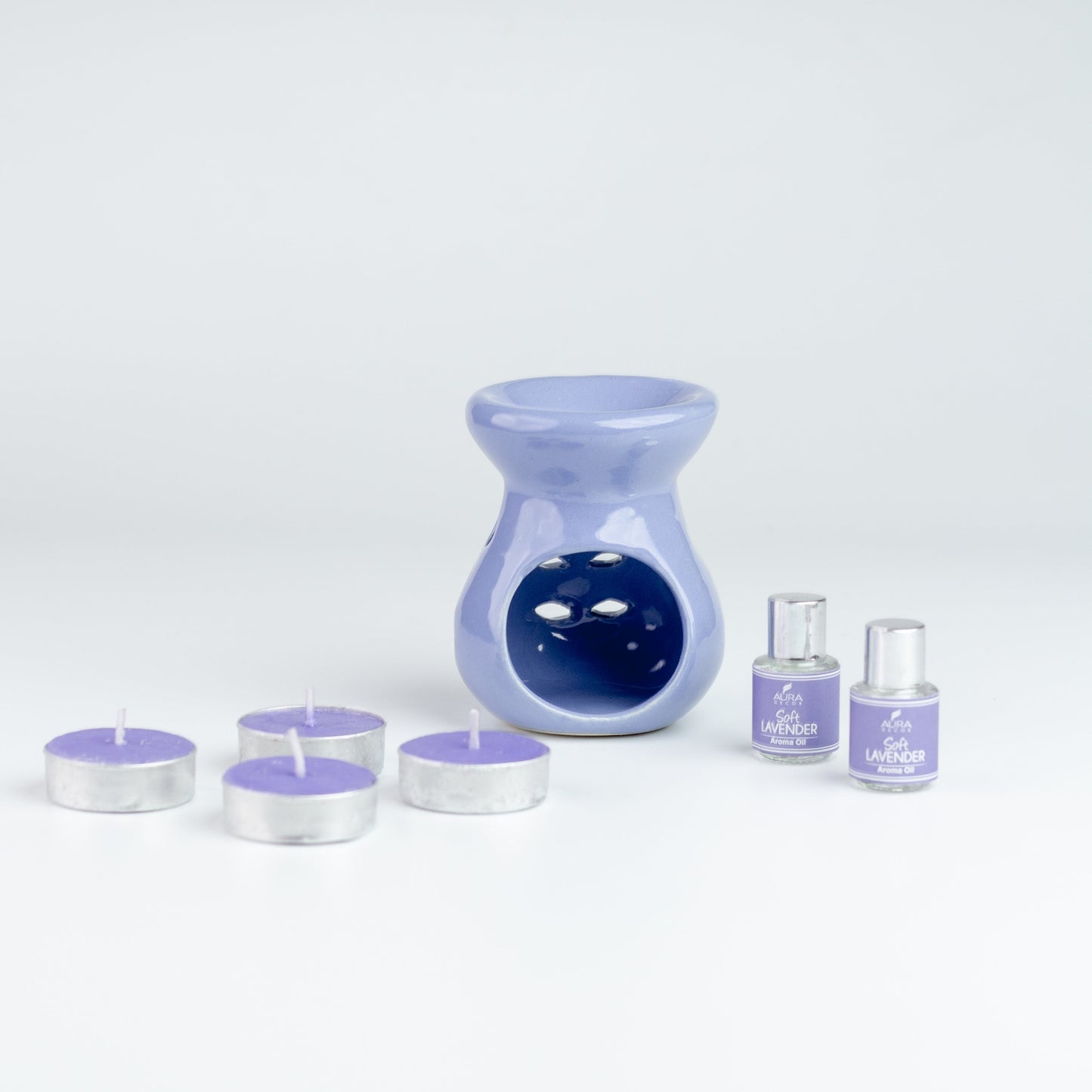 Bulk Buy Aura Decor AromaTherapy Gift Set with 4 Tealight & 2 , 5ml Aroma Oil (GS-06) (Master 36 Pcs))