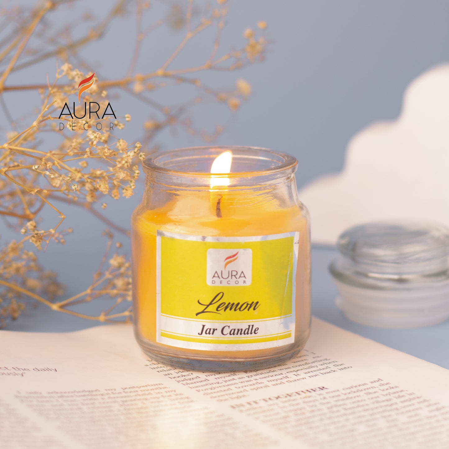 AuraDecor Cookie Jar Candle ( Paraffin Wax, 30 hours Life )