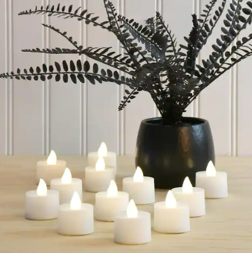 Flameless & Smokeless Flickering Electric LED Tea Light Candles