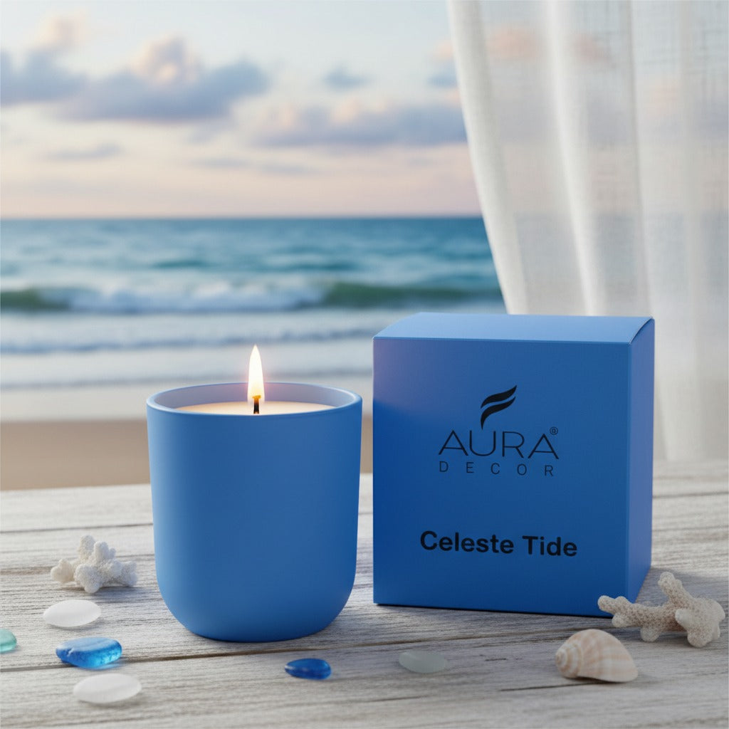 Auradecor Lume Gentle Hour Candle || Glass candle|| Scented candle