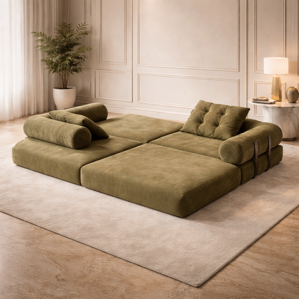 Auradecor Urban Convertible 2‑Seater Sofa Bed