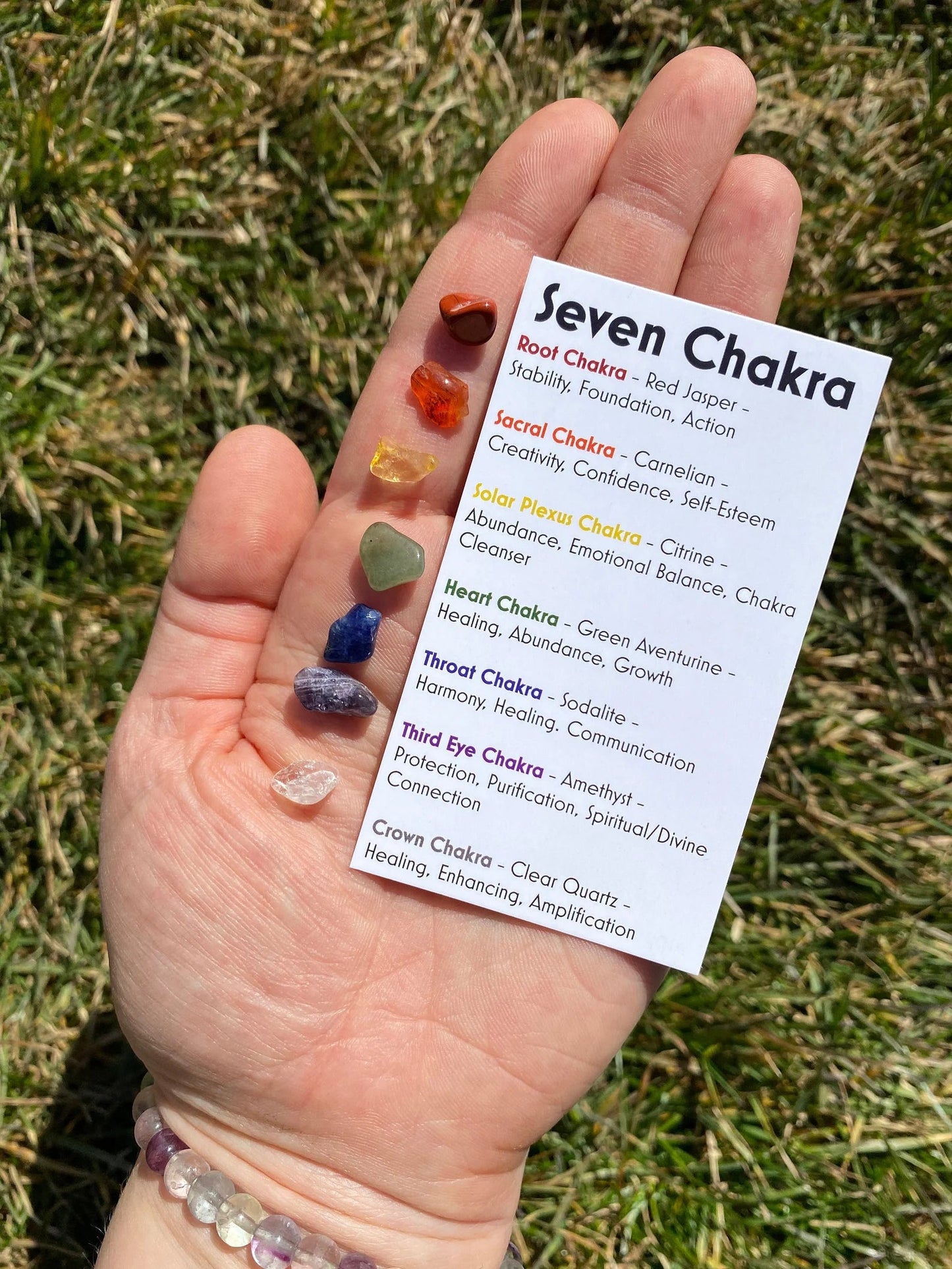 Bulk Buy AuraDecor 7 Chakras Pillar Candles with 7 Chakras Gems ( 15 Sets )