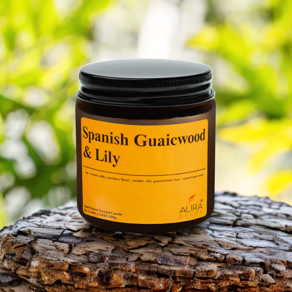 Bulk Buy AuraDecor Amber Jar 200gm , Soya Wax Jar Candle , Premium Fragrances ( MOQ 24 Pcs )