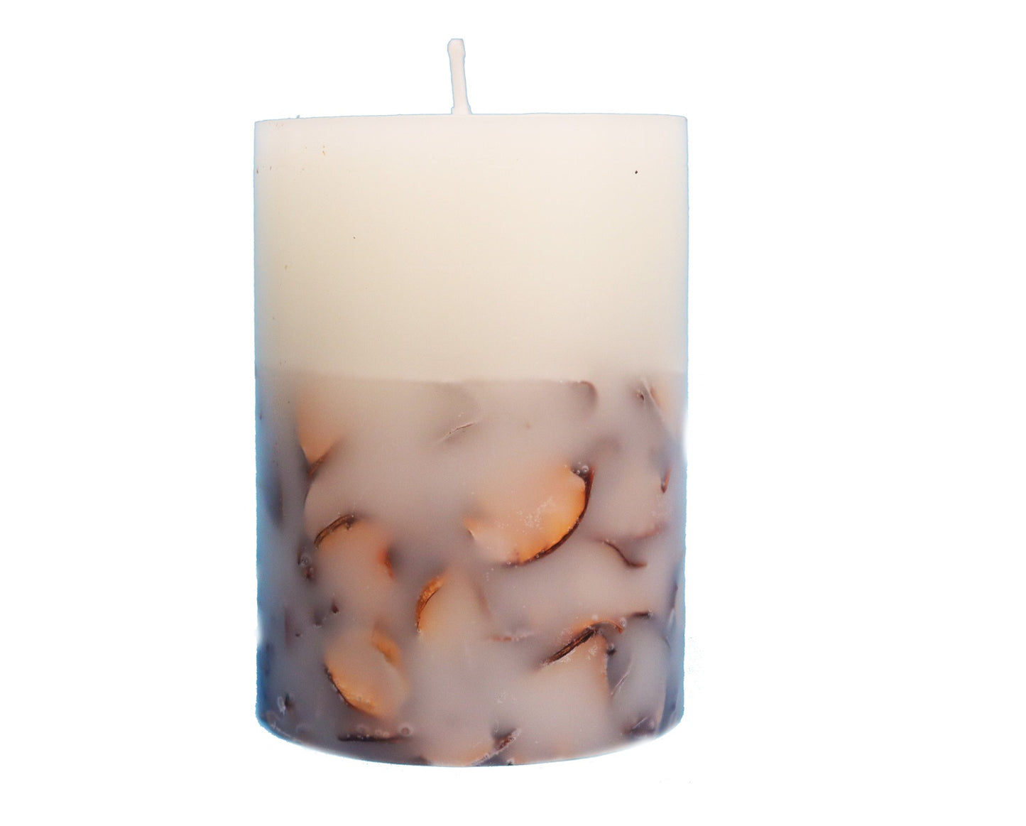 AuraDecor Decorative Unscented Potpourri Pillar Candle 3*4Inch