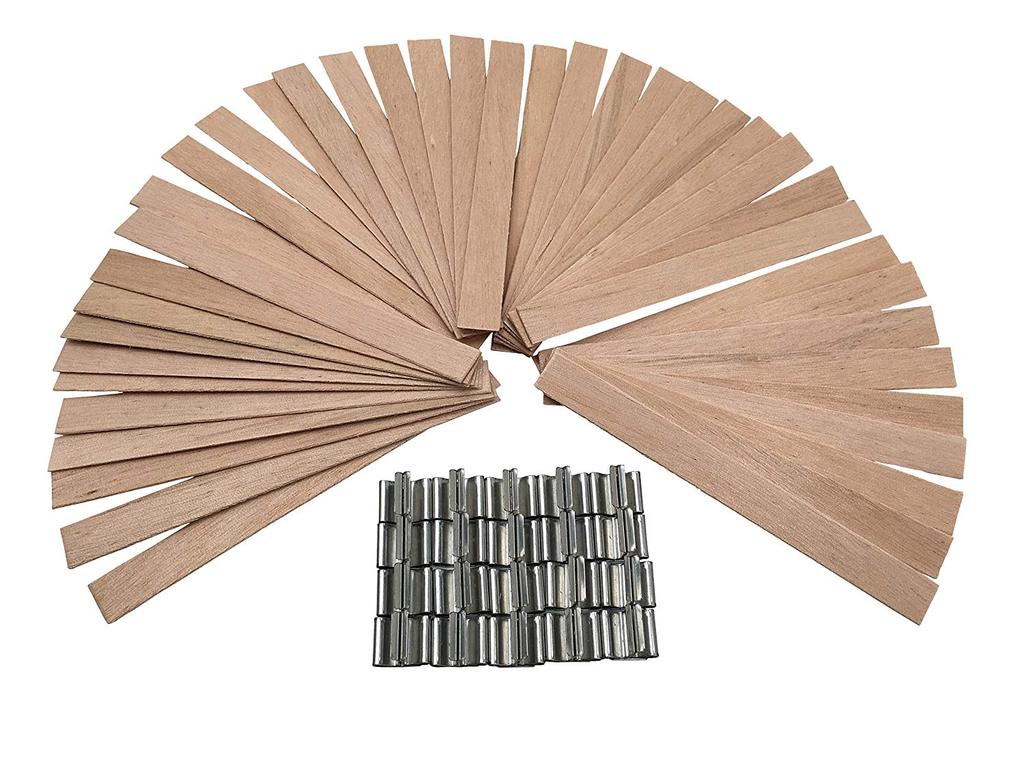 Wood Wick for Candle Making Pack of 100 - auradecor.co.in