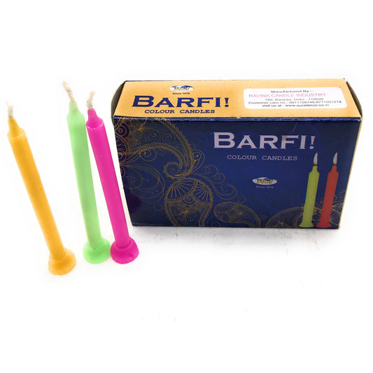 Barfi Colour Candles - auradecor.co.in
