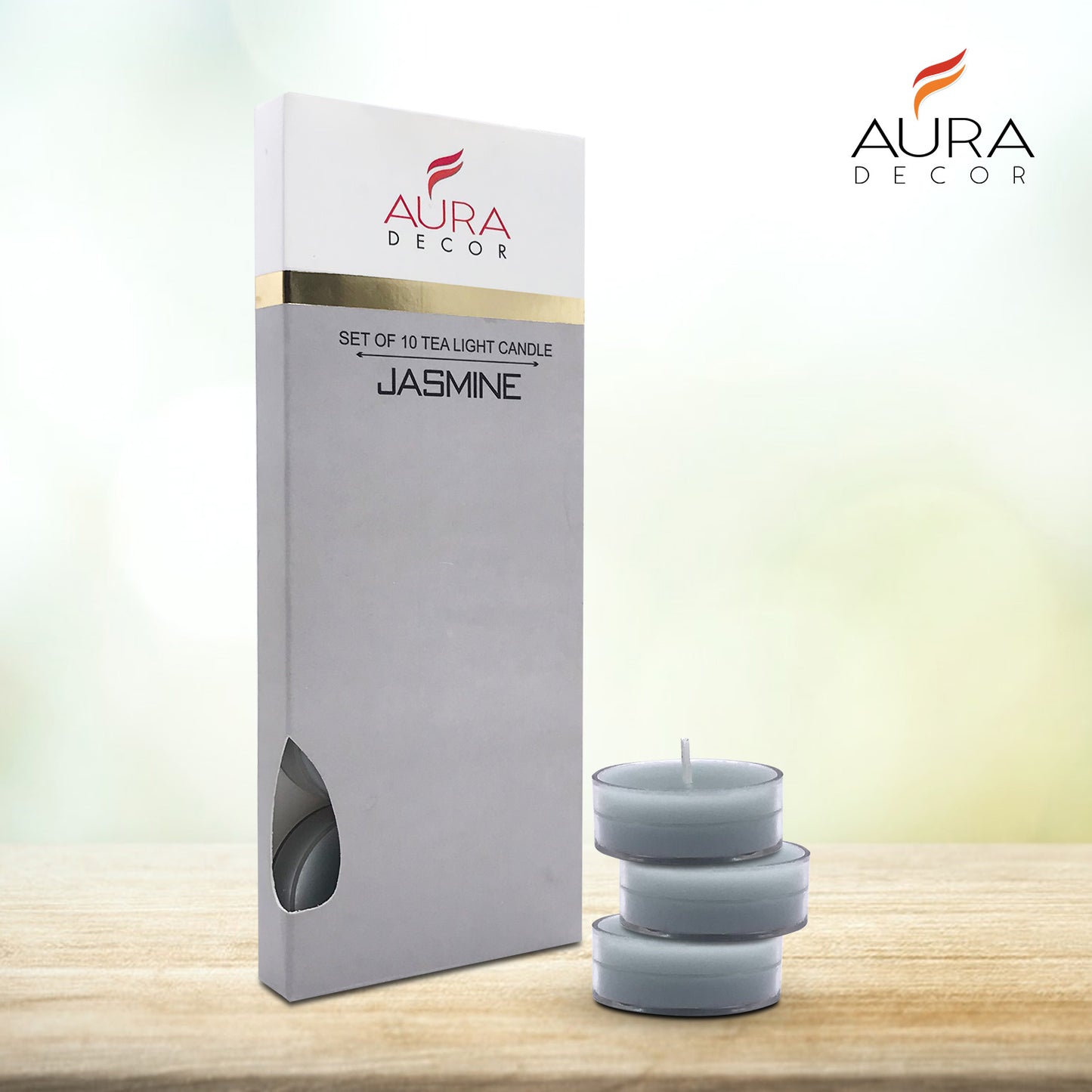 AuraDecor Acrylic Fragrance Tealight ( Pack of 10 )