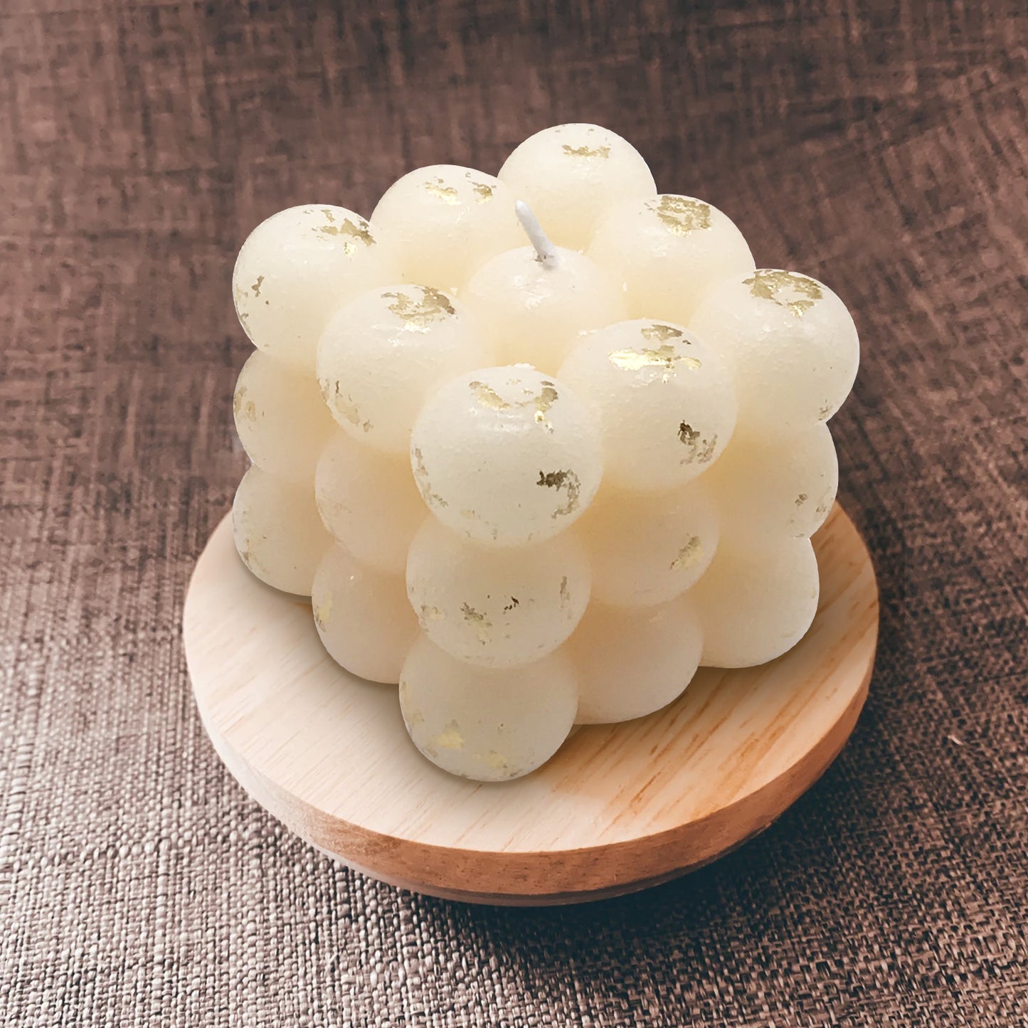 AuraDecor Bubble Candle Gold Dust ( Bulk Buy 50 pcs )