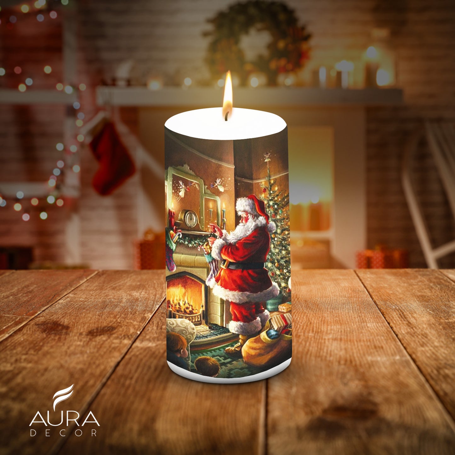 Pillar Candle Christmas 3*6 inch Unscented New