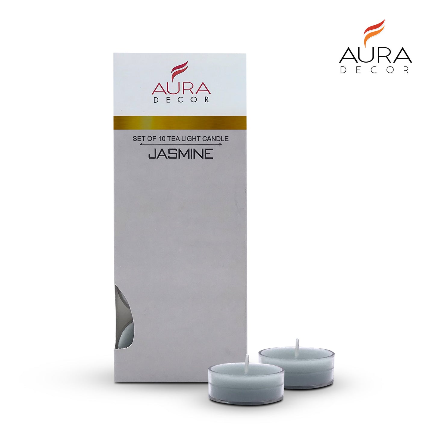 AuraDecor Acrylic Fragrance Tealight ( Pack of 10 )
